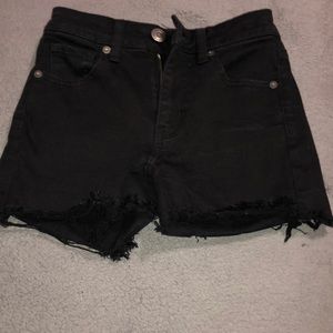 black american eagle jean shorts